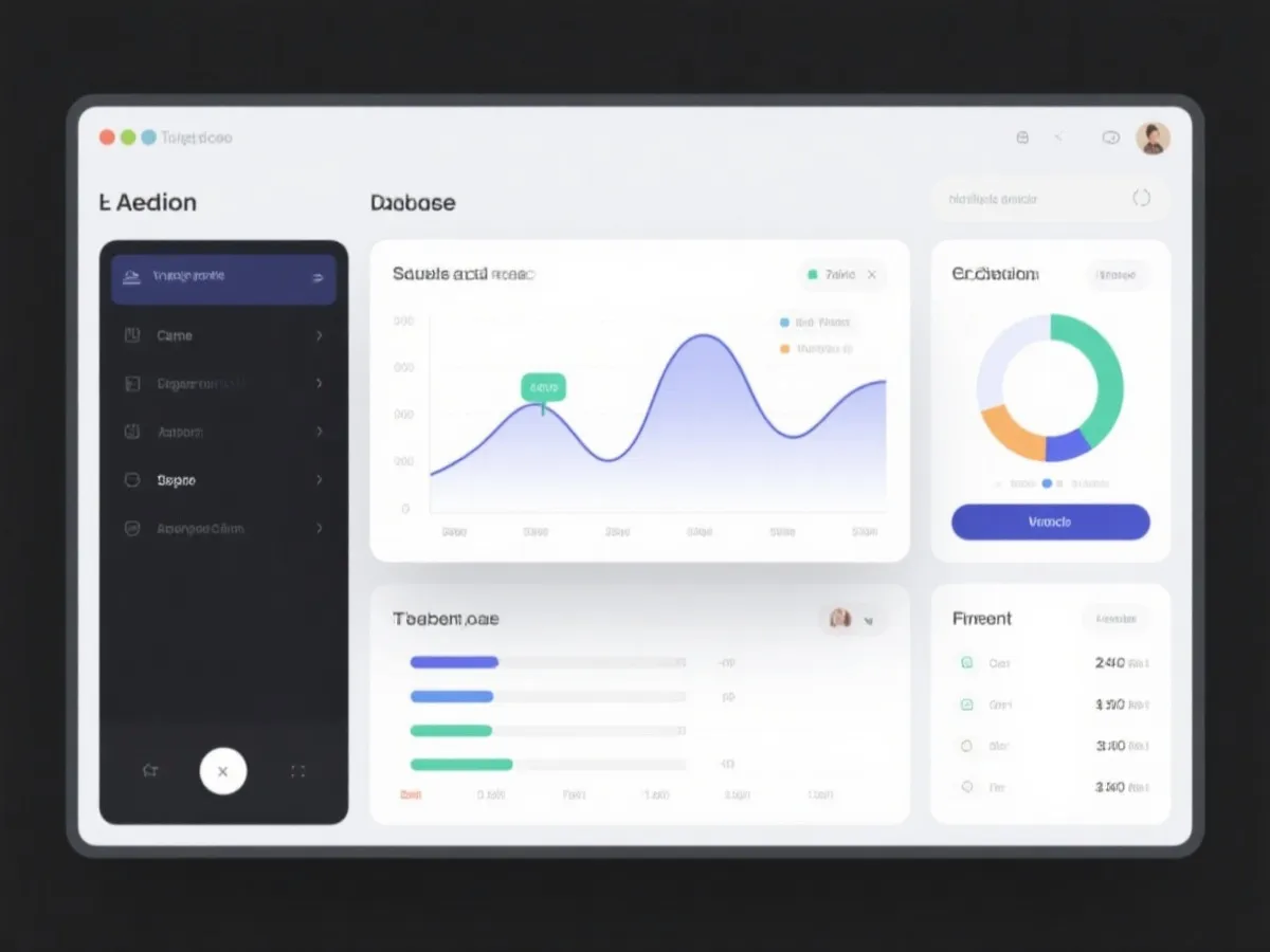 数据面板与走势图示意