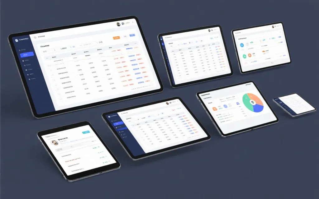 多端适配、清晰表格与交互界面