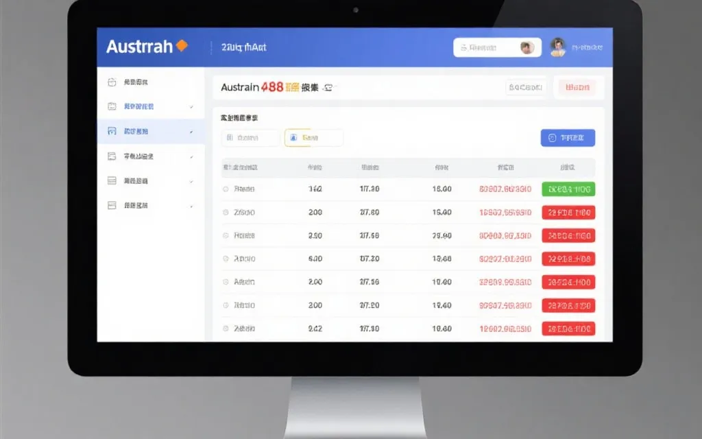 澳洲幸运8开奖数据展示界面